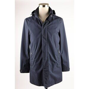 $1,690 Moorer Waterproof Parka Coat w/ Removable Hood SZ 48/38 Navy MINT